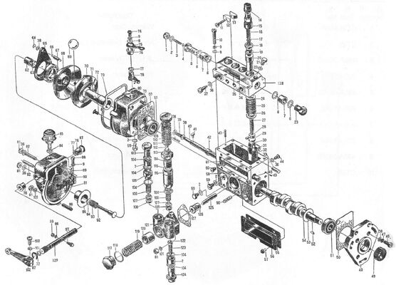 Phụ tùng động cơ diesel 495AG - Bơm phun nhiên liệu - 495A-30000