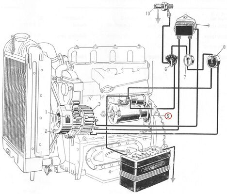 Phụ tùng động cơ Diesel 495AG - Đề khởi động - QD1328C