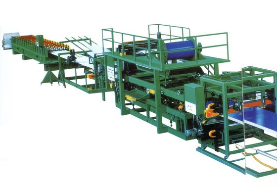 Dây chuyền sản xuất bảng điều khiển bánh sandwich thép màu đa chức năng